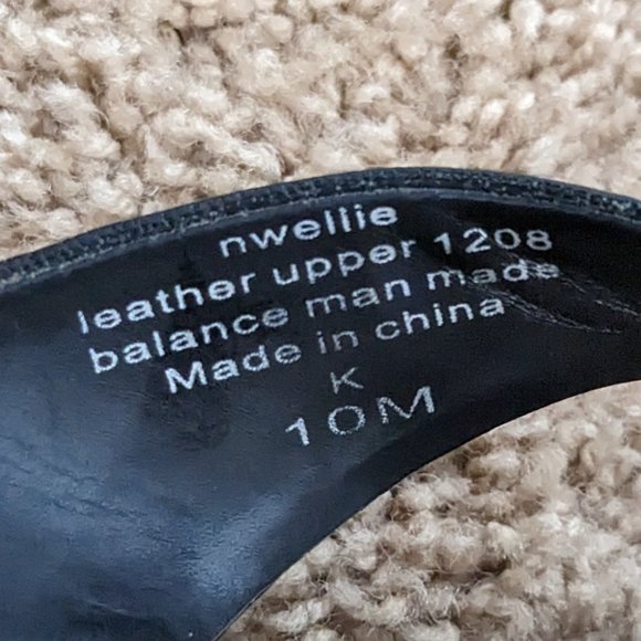 Nine West - Black "nwellie" Wedge Slip-on Sandal - Size 10 - Picture 8 of 9